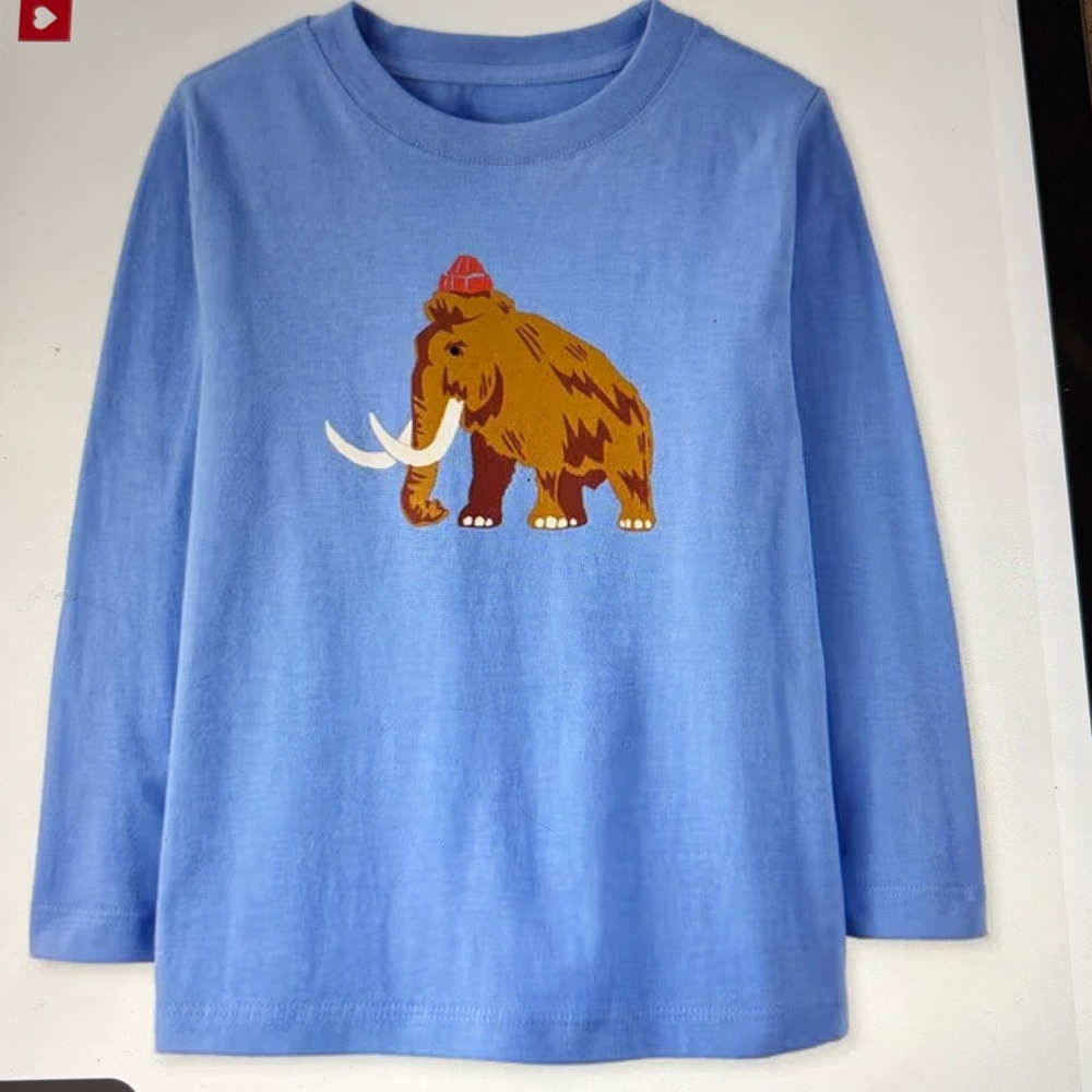 Hanna Andersson Wooly Mammoth T shirt, 8